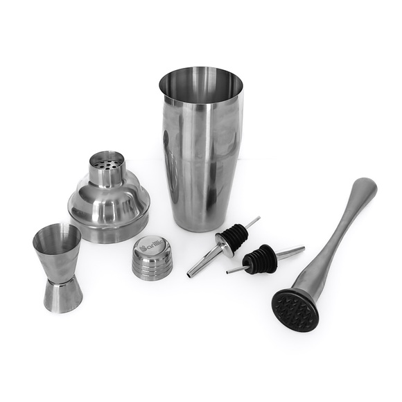 7-pc Barillio Mixology Bartender Kit Stainless-Steel Cocktail Shaker Bar Set - Picture 3 of 3